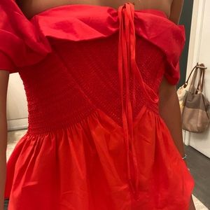 Kristen smocked peplum top